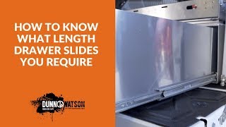 How To Know What Drawer Slide Length You Require [upl. by Fitzger]