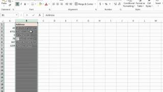 How to Split the Number From the Street Address in Excel  MS Excel Tips [upl. by Krystal]