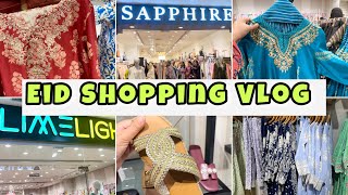 BARI EID KI SHOPPING VLOG 2024 with price SAPPHIRE  LIMELIGHT  khaadi  🛍️🛍️ [upl. by Fenelia315]