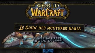 Le Guide des montures rares de World of Warcraft RÊNES DE DRAKE DU VENT DU NORD [upl. by Reltuc]