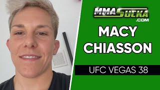 Macy Chiasson on rebooked Aspen Ladd fight Injury amp potential 145lb move [upl. by Tempest]