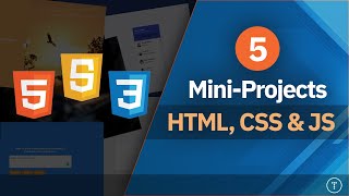 Build 5 Projects With HTML CSS amp JavaScript [upl. by Dranyam]