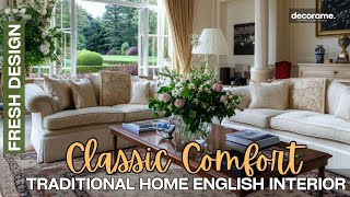 Classic Comfort A Glimpse into Traditional Home English Interior Design [upl. by Clarise]