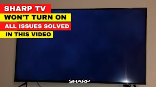 SHARP LED TV Wont Turn On Power Light Blinks No Red Light After Power Outage  Fix It Now [upl. by Attelrac198]