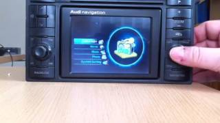 Audi RNS D Navigation Plus [upl. by Eceeryt106]