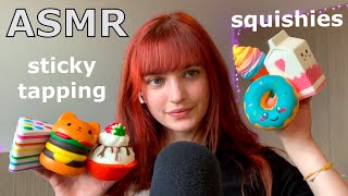 ASMR  Squishies Sticky TappingSquishing No Talking for StudySleep [upl. by Winson]