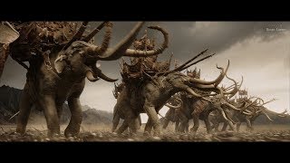 The Lord of the Rings 2003  Haradrims vs Rohan army The Mumakil 4K [upl. by Atikel]