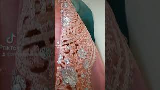 beautiful cutwork daman bazo design partywear weddingwear bridalwear cutworkdesigning [upl. by Eerrahs]