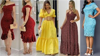 VESTIDOS DE MODA 2022 👗 HERMOSOS VESTIDOS ELEGANTES CASUALES PARA TODA OCASIÓN EN TENDENCIA 2022 [upl. by Luehrmann55]