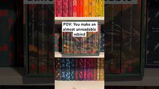 Rebinding the Harry Potter series into a single book harrypotter rebinding thatsmybookshelf [upl. by Sokcin]