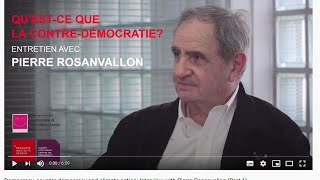 Counterdemocracy and political violence Interview with Pierre Rosanvallon Part 2 [upl. by Intirb]