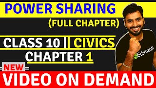 POWER SHARING FULL CHAPTER  CLASS 10 CIVICS [upl. by Uriah231]