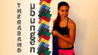 Theraband Übungen  Ganzkörpertraining  Workout  Training Zuhause  Anleitung [upl. by Aihsital809]