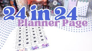 24 in 24 Planner Page Idea  Happy Planner Page Ideas for 2024 [upl. by Burk]