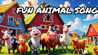 FARM ANIMAL FUN SONG LETS MEET THE ANIMALS shorts [upl. by Damarra]