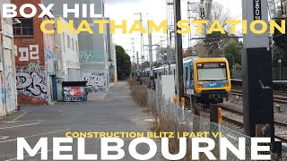 ⁴ᴷ Walking Surrey HillsMont Albert Level Crossing Removal Project 2024 BoxHill to Chatham Station 6 [upl. by Joscelin]