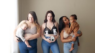 Davin amp Adley Ella Maternity Nursing and Pumping Bralette for breastfeeding moms [upl. by Orodoet]