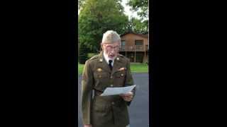 World War II Veteran Ralph Maxwell says 4 More Years [upl. by Leafar]