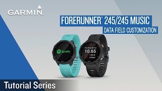 Tutorial  Forerunner 245245 Music：Data Field Customization [upl. by Olia]