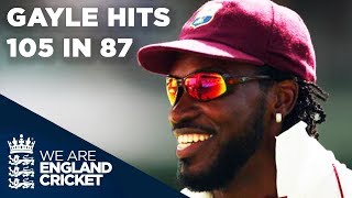 Gayle Hits Amazing 105 In 87 Balls  England v West Indies  Oval 2004 [upl. by Nesta238]