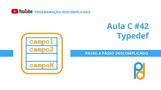 Linguagem C  Aula 42  Comando Typedef [upl. by Pitt]