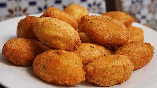 BUÑUELOS DE PATATA Y BACALAO MUY FÁCIL Y CON POCOS INGREDIENTES  RECETAS DE SEMANA SANTA [upl. by Edison]