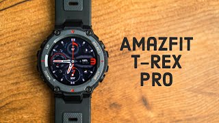 Amazfit TRex Pro Honest Review  Flagship Sports  Features  Military Grade Watch [upl. by Nerrak]