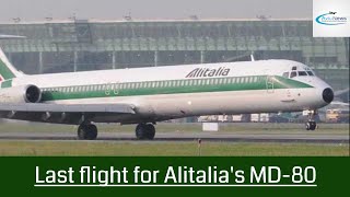 Last flight for Alitalias MD80 [upl. by Asia]