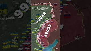 Battle of DonbassДонбасс 2014 Animated Map [upl. by Cohbert]