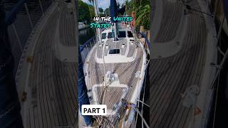 The WEIRDEST 40 Sailboat Ive EVER Seen Short Tour Part 1 [upl. by Etsirk]