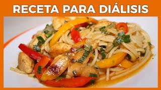 RECETAS para HEMODIALISIS 🍜🍛 Tallarín saltado estilo Perú 🇵🇪 [upl. by Lebar]