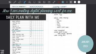 Chatty Daily Plan With Me  How I Am Making Digital Planning Work For Me [upl. by Elleimac]