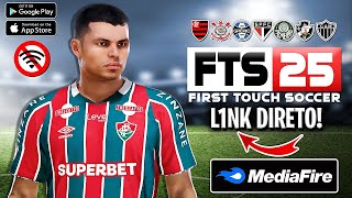 O MELHOR FTS 24  25 ATUALIZADO Libertadores Brasileirão AB CELULAR Android Mediafire 2024  2025 [upl. by Enaitsirhc70]