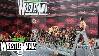 GCW Wrestlemania 8 FULL SHOW WWE Action Figures PPV [upl. by Naivad]