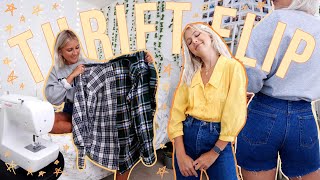 THRIFT FLIP URBAN OUTFITTERS DUPES inspired   mini thrift store try on haul as well 👌🏻 [upl. by Vincenty]