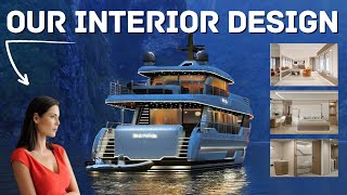 AWARDWINNING Yacht Interior Designer Carla Guilhem REVEALS our B75 Explorer Eps 35 [upl. by Constancy]