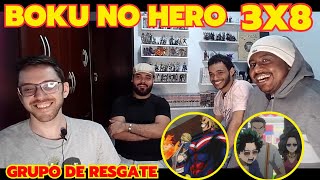 React BOKU NO HERO 3x8  Clima ta QUENTE em My Hero Academia 👀👀 [upl. by Litman]