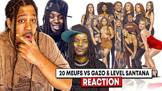 20 MEUFS VS GAZO amp LEVEL SANTANA  REACTION FrenchPlugAcademia [upl. by Ahsekel]