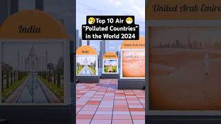 Which Countries Have the WORST Air Pollution 3D Comparison shorts [upl. by Scrope]