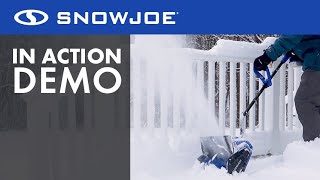 24VSS13  Snow Joe 13Inch IONMAX Cordless Snow Shovel Kit  Live Demo [upl. by Bracci866]