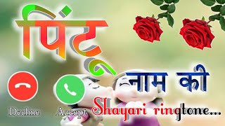 पिंटू जी मोहब्बत में किसी का इन्तजार न करना 🌹 Pintu name status 🌹 Pintu name shayari ringtone [upl. by Naejarual]