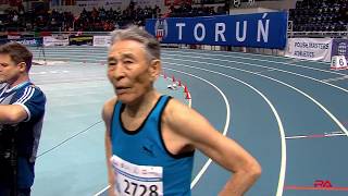 World Record Masters M85 400m Indoor at Torun 2019 [upl. by Bunny]