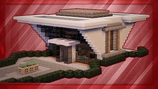 Minecraft How To Build A Modern Mansion Tutorial 8 [upl. by Norrab312]