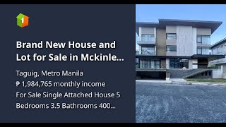 Brand New House and Lot for Sale in Mckinley Hill Village Taguig [upl. by Hairakcaz]