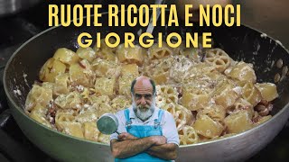 RUOTE CON RICOTTA NOCI E GUANCIALE  Le ricette di Giorgione [upl. by Talanta153]