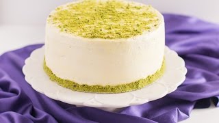 Pistachio Cake with Honey Vanilla Buttercream [upl. by Humfrey18]