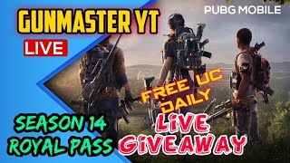 Season 14 ROYAL PASS GIVEAWAY  PUBG MOBILE LIVE  ROAD TO 3K [upl. by Shiekh]