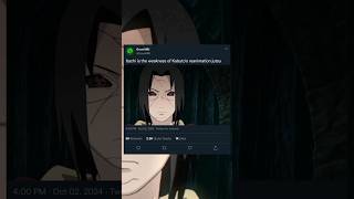 Itachi is the weakness of Kabutos reanimation jutsu shorts [upl. by Acisse820]