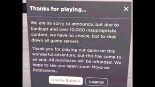 ROBLOX 2024 SHUTDOWN LIVE EVENT [upl. by Dlanod]