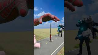 Crazy Cameraman amp Baby TV Crossing Triple Spikes Bollard amp SpiderMans Hand Slap shorts [upl. by Ferrigno]